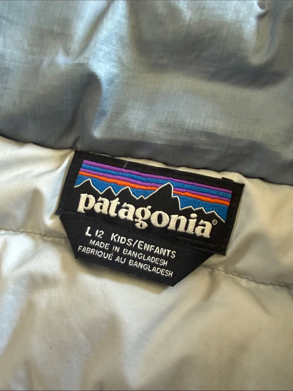 Patagonia Lightweight Down Jacket — Light Blue